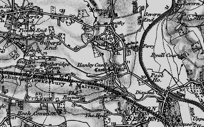 Old map of Severn End in 1898