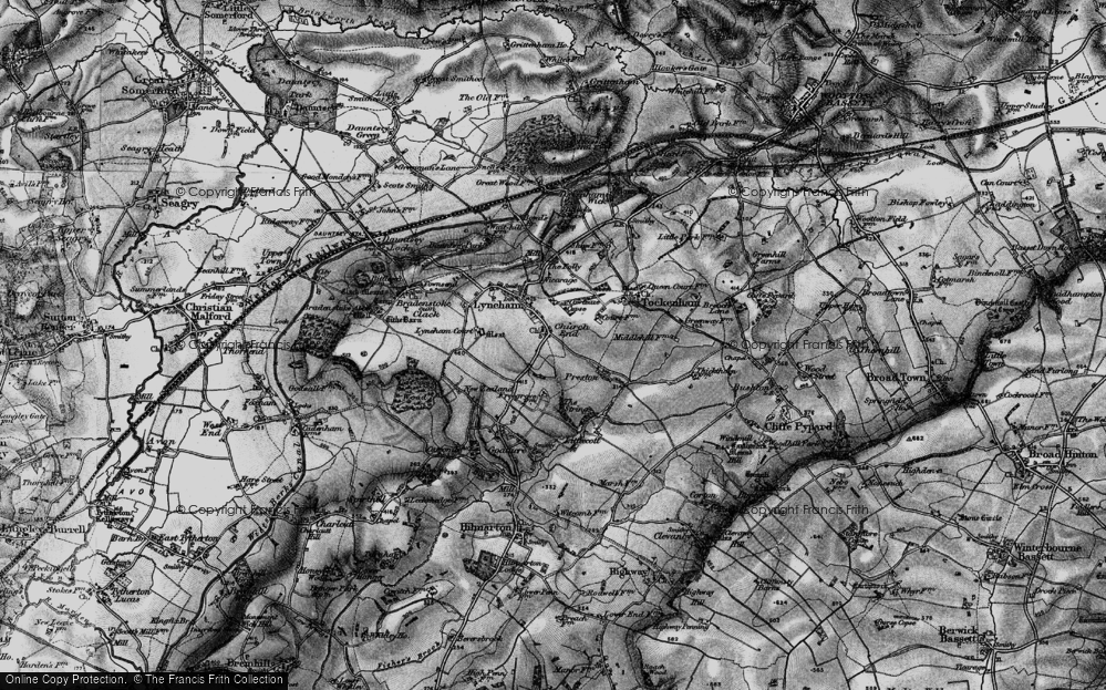 Old Map of Church End, 1898 in 1898