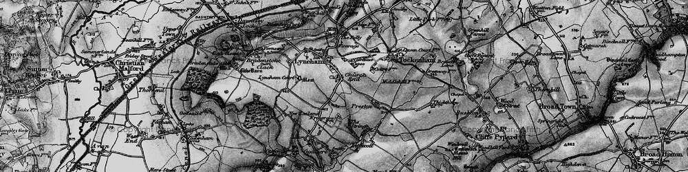 Old map of Church End in 1898