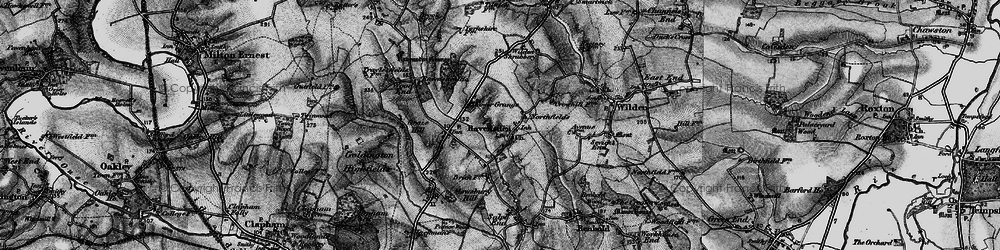 Old map of Church End in 1898