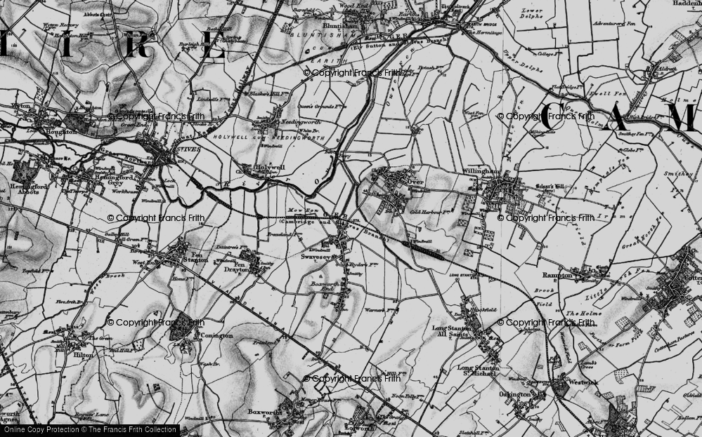 Old Map of Church End, 1898 in 1898