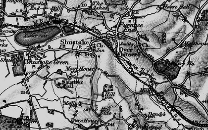 Old map of Church End in 1899