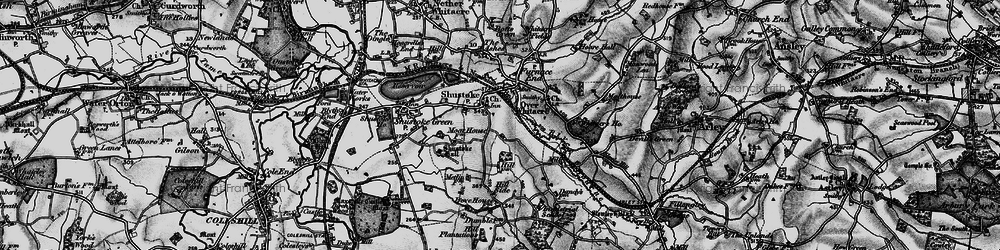 Old map of Church End in 1899