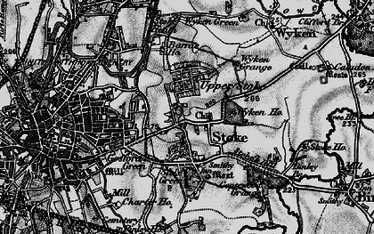 Old map of Church End in 1899