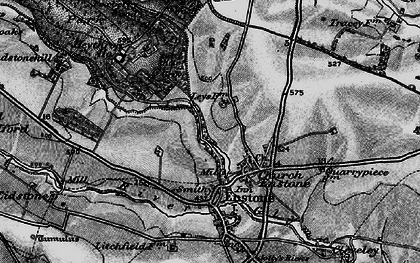 Old map of Church Enstone in 1896