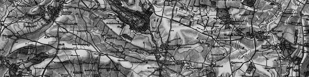 Old map of Church Enstone in 1896