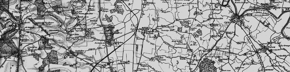 Old map of Church Fenton in 1898
