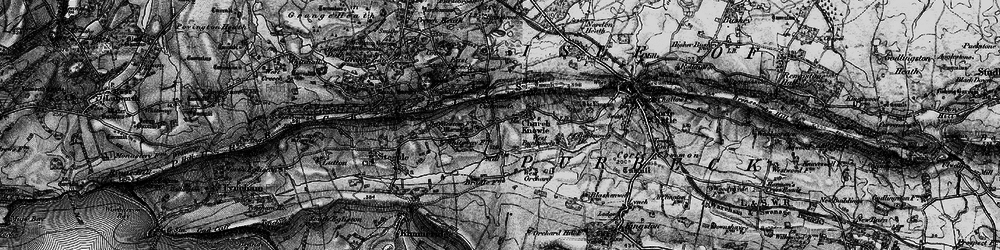 Old map of Bucknowle Ho in 1897