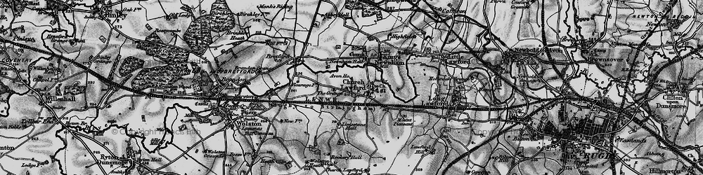 Old map of Avon Ho in 1899