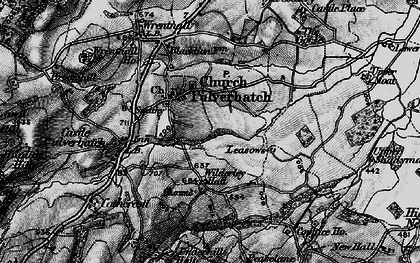 Old map of Church Pulverbatch in 1899