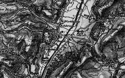 Old map of Church Stretton in 1899