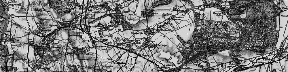Old map of Church Warsop in 1899