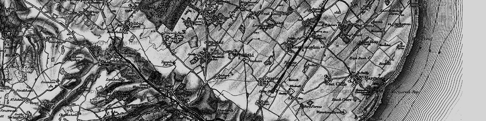 Old map of Church Whitfield in 1895