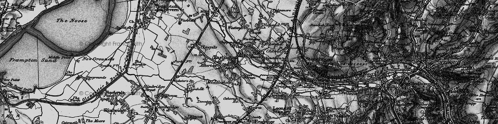 Old map of Churchend in 1897