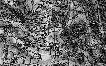 Old map of Churchfield in 1898