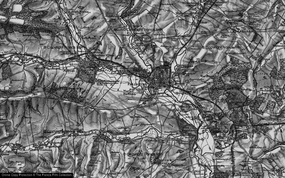 Old Map of Churchfields, 1895 in 1895