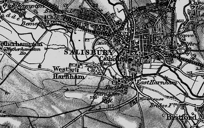 Old map of Churchfields in 1895