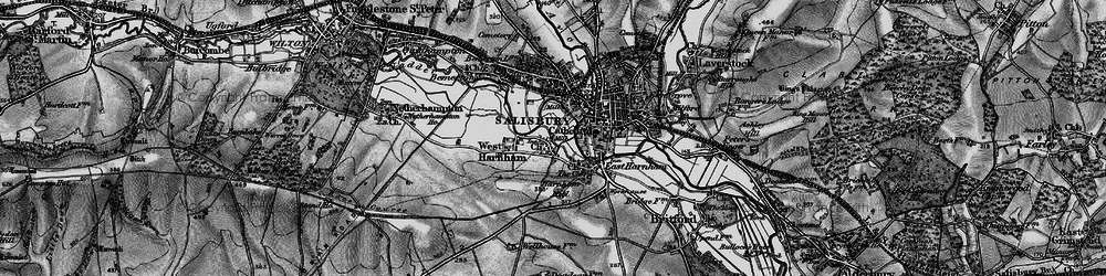 Old map of Churchfields in 1895