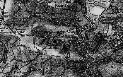 Old map of Churchill in 1898