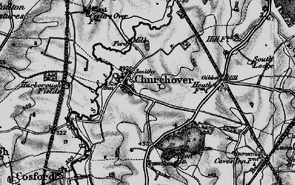 Old map of Churchover in 1898