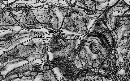 Old map of Whitehall in 1897