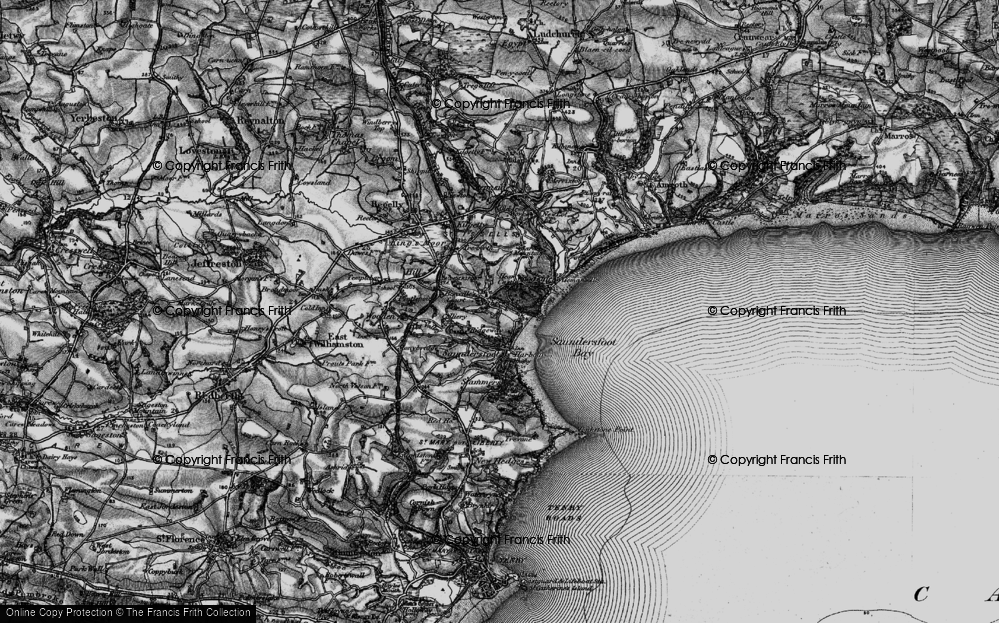 Old Map of Churchton, 1898 in 1898
