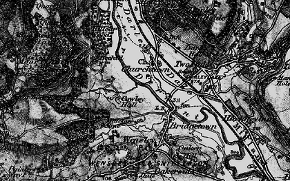 Old map of Churchtown in 1897