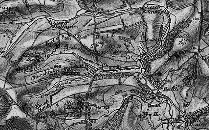 Old map of Churchtown in 1899