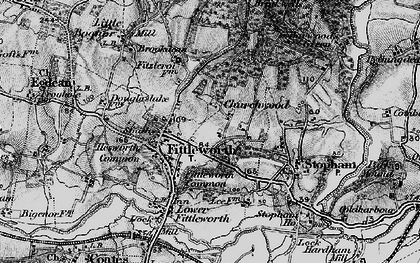 Old map of Churchwood in 1895