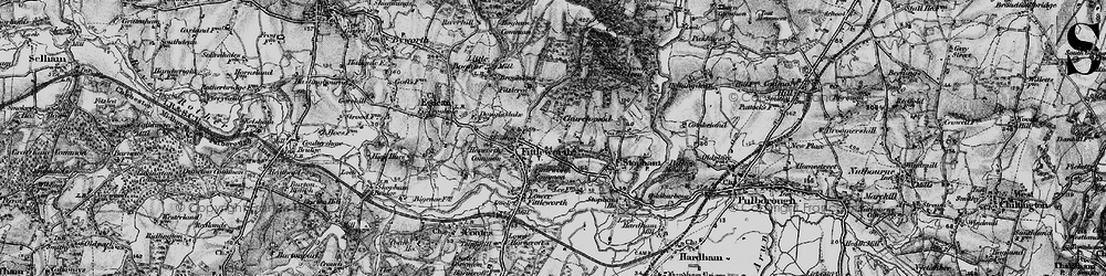 Old map of Churchwood in 1895