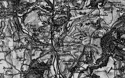 Old map of Churnet Grange in 1897