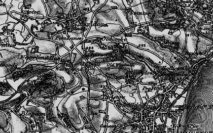 Old map of Churscombe in 1898