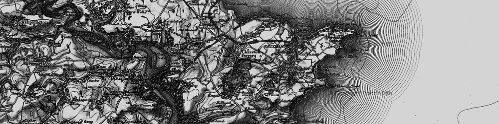 Old map of Churston Cove in 1898