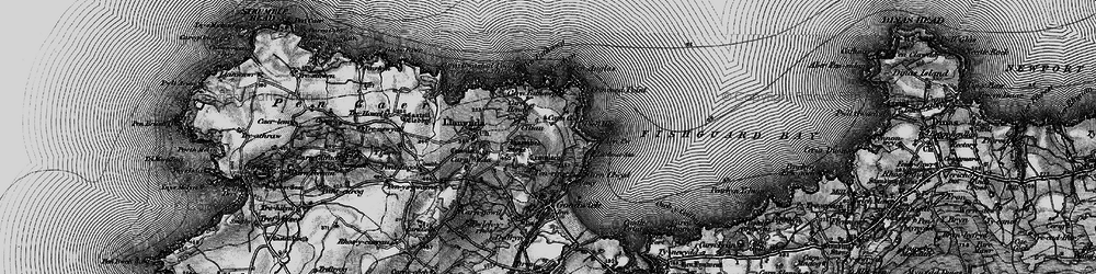 Old map of Y Penrhyn in 1898
