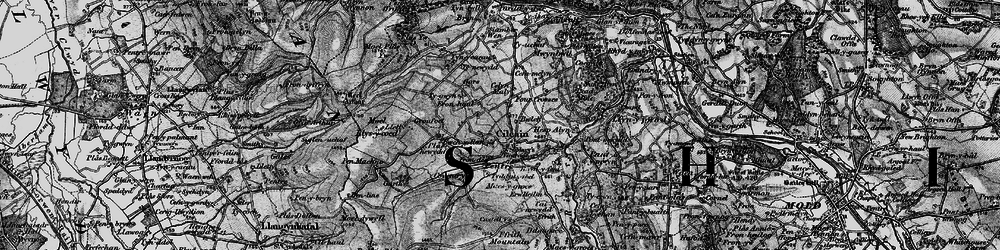 Old map of Cilcain in 1897