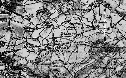 Old map of Tyngwndwn in 1898