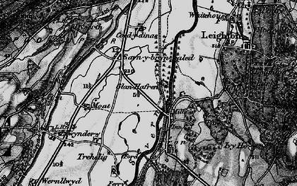 Old map of Cilcewydd in 1899