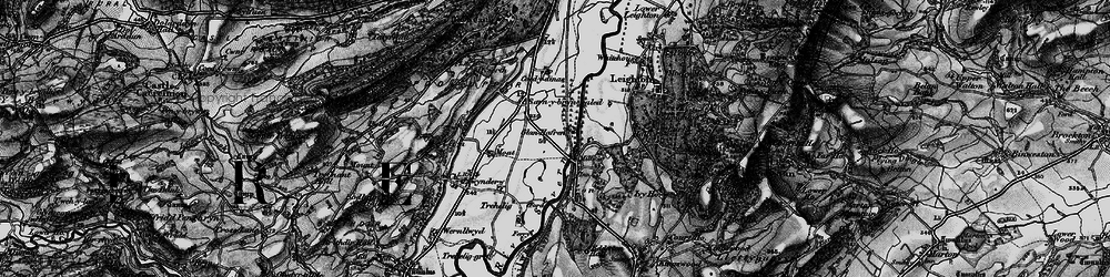 Old map of Cilcewydd in 1899