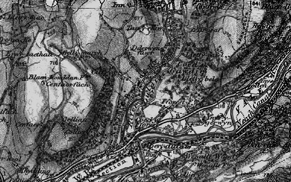 Old map of Cilfrew in 1898