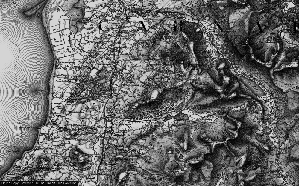 Old Map of Cilgwyn, 1899 in 1899