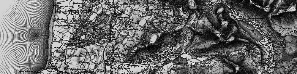 Old map of Cilgwyn in 1899