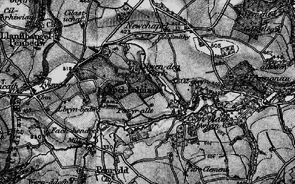 Old map of Cilwendeg in 1898