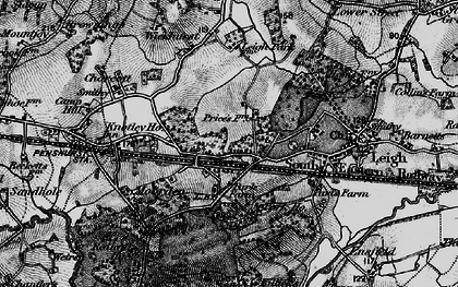 Old map of Cinder Hill in 1895