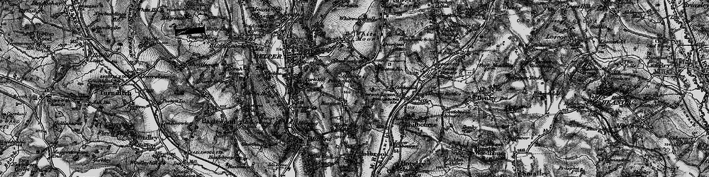 Old map of Cinderhill in 1895