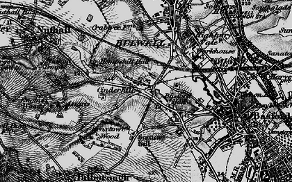 Old map of Cinderhill in 1899