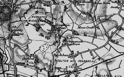 Old map of Cinnamon Brow in 1896