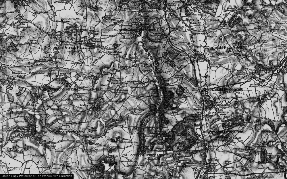 Old Map of Cladswell, 1898 in 1898