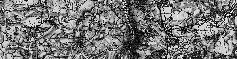 Old map of Cladswell in 1898