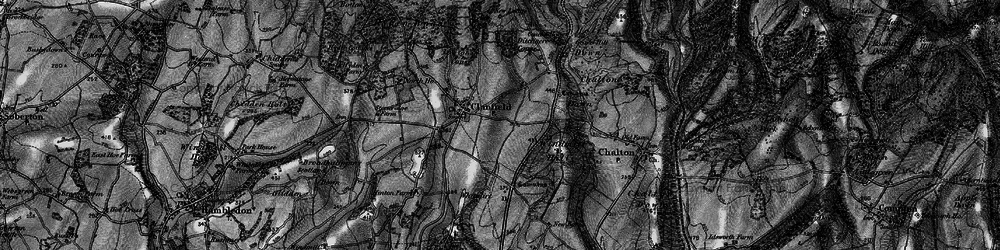 Old map of Clanfield in 1895