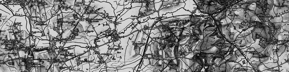 Old map of Blackworthy Hill in 1898